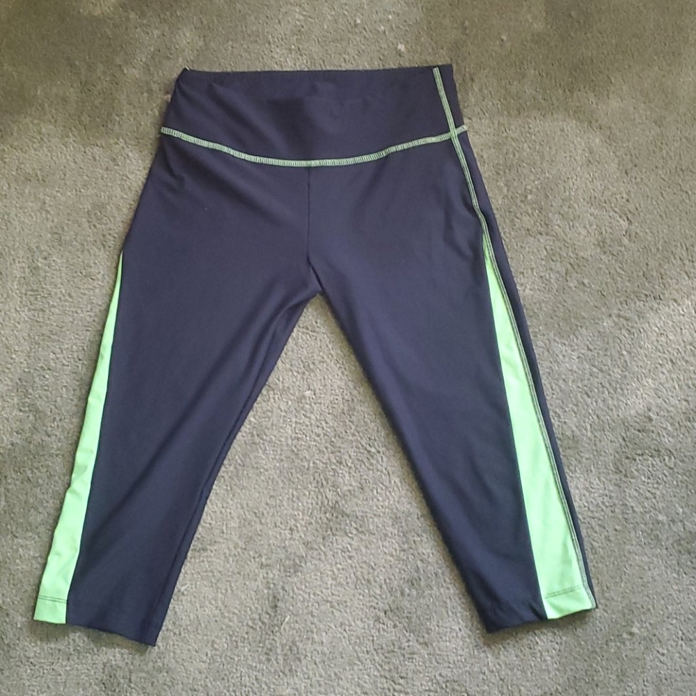 Cropped Color Block Leggins